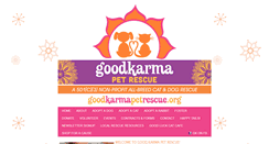 Desktop Screenshot of goodkarmapetrescue.org